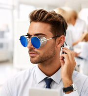 ÉÌƷͼƬ 12 | B09LYD9SW2 | FEISEDY Steam Punk Sunglasses for Men Women Side Shield Round Steampunk Vintage Glasses Shades B2518