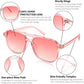 商品图片 114 | B09J8999GR | FEISEDY Retro Square Aviator Sunglasses Women Men 70s Vintage Trendy Plastic Frame Sun Glasses B2835