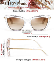 商品图片 14 | B09XDZ71JH | FEISEDY Vintage Cat Eye Reading Sunglasses Full Lens Women Sun Reader Glasses Spring Hinges B2896