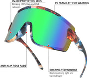 ÉÌƷͼƬ 27 | B0B45K1FS2 | FEISEDY Cycling Glasses Men Women Sport Sunglasses 80s ski Goggles Driving Fishing Biking Sunglasses UV Protection B2944