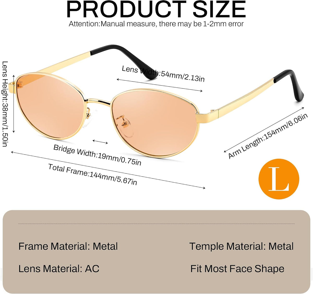 ÉÌƷͼƬ 26 | B0GVDQNHD2 | FEISEDY Oval Metal Sunglasses for Women and Men, Classic UV400 Protection Shades Retro Trendy Driving Fishing Eyewear B0430