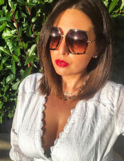 ÉÌƷͼƬ 16 | B08C7TTTDN | FEISEDY Women Large Hexagon Inspired Sunglasses Fashion Irregular Design Style Geometric B2503