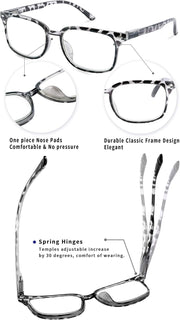 ÉÌƷͼƬ 49 | B07Q5Y42G2 | FEISEDY Progressive Multifocal Reading Glasses Blue Light Blocking Reader Glasses TR90 Frame Women Men B2497