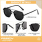 商品图片 3 | B0FQ4Y7FV6 | FEISEDY Polarized Aviator Sunglasses for Women Men Square TAC Lens B0329