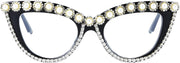 ÉÌƷͼƬ 4 | B0BLH5NHK8 | FEISEDY Diamond Blue Light Blocking Glasses Cat Eye Rhinestone Women Oversized Anti Eyestrain Computer Glasses Frame B2358