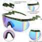 商品图片 53 | B096SD9GGG | FEISEDY Oversized Mirror Shield Sport 80s Sunglasses Ski Goggles Flat Top One Piece Futuristic Visor Women Men B2522