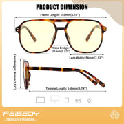 ÉÌƷͼƬ 86 | B0GCVQFPW9 | FEISEDY Blue Light Glasses for Computer Gaming Anti Eyestrain Glasses G2835
