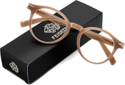 ÉÌƷͼƬ 23 | B0HC6D93TL | FEISEDY Stylish Round Blue Light Blocking Glasses for Women Men B0469