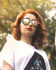 ÉÌƷͼƬ 37 | B0B681YMF5 | FEISEDY Retro Trendy Aviator Sunglasses Women Men Classic Vintage Square Sunglasses 70s Large Metal Shades B2321