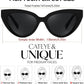 商品图片 6 | B0GVF3CZ9N | FEISEDY Cat eye Sunglasses Polarized and Retro Stylish for Women Men B0428 | UV400 Protection, for Driving Fishing Beach Travel and Party, Metal Accents, Versatile Styling