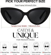ÉÌƷͼƬ 6 | B0GVF3CZ9N | FEISEDY Cat eye Sunglasses Polarized and Retro Stylish for Women Men B0428