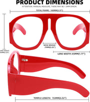 ÉÌƷͼƬ 20 | B0BP7FJ44H | FEISEDY Oversized Blue Light Blocking Glasses Women Men Big Plastic Aviator Frame Eyewear Clear Lens Computer Glasses B2371