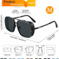 商品图片 57 | B09SDC5BD5 | FEISEDY Sunglasses Mens Women Vintage Pilot Square Trendy Metal Steampunk Fishing Driving Sun Glasses B2894