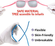 ÉÌƷͼƬ 3 | B0D3L4BMZC | FEISEDY Kids Polarized Sunglasses Flexible TPEE Rubber Toddler Aviator Shades with Strap for Boys Girls Age 3-9
