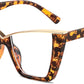 商品图片 31 | B0DGX4KTLX | FEISEDY Fashion Cat Eye Blue Light Blocking Glasses for Women Fake Retro Eyeglasses Oversized Stylish Eyewear Frame B0240
