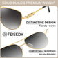 商品图片 18 | B0H4QPVJY6 | FEISEDY Retro Aviator Sunglasses for Women Men UV400 Shades B0409