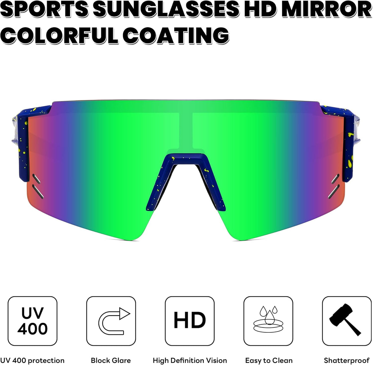 ÉÌƷͼƬ 21 | B0CCJ9N8C5 | FEISEDY Kids Sports Sunglasses UV400 for Youth, Ages 8-16 B0048