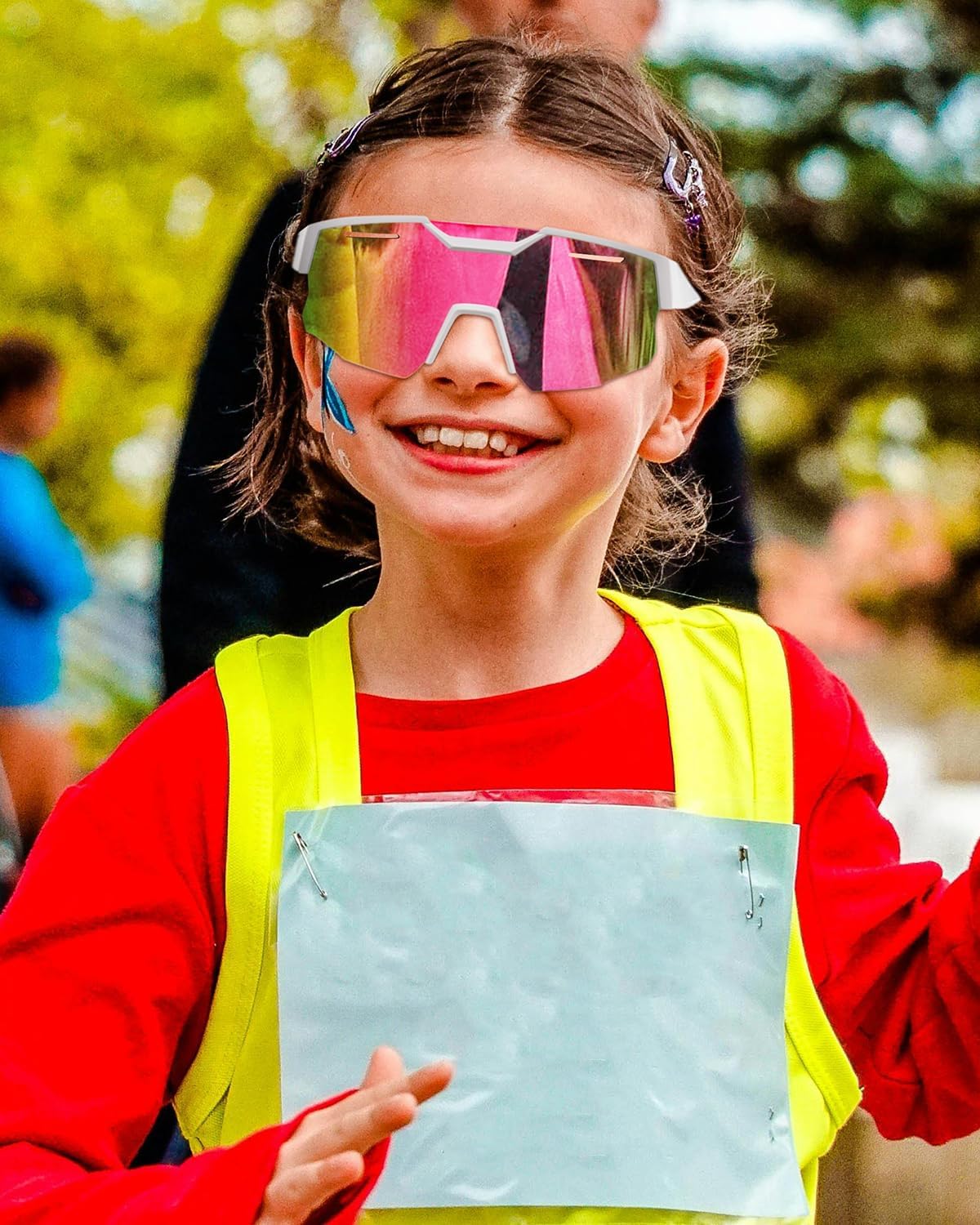 ÉÌƷͼƬ 91 | B0CCJ9N8C5 | FEISEDY Kids Sports Sunglasses UV400 for Youth, Ages 8-16 B0048