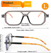 ÉÌƷͼƬ 29 | B0CNGDG64J | FEISEDY Vintage Square Blue Light Blocking Reading Glasses Women Men B0090