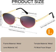ÉÌƷͼƬ 33 | B0GVDQNHD2 | FEISEDY Oval Metal Sunglasses for Women and Men, Classic UV400 Protection Shades Retro Trendy Driving Fishing Eyewear B0430