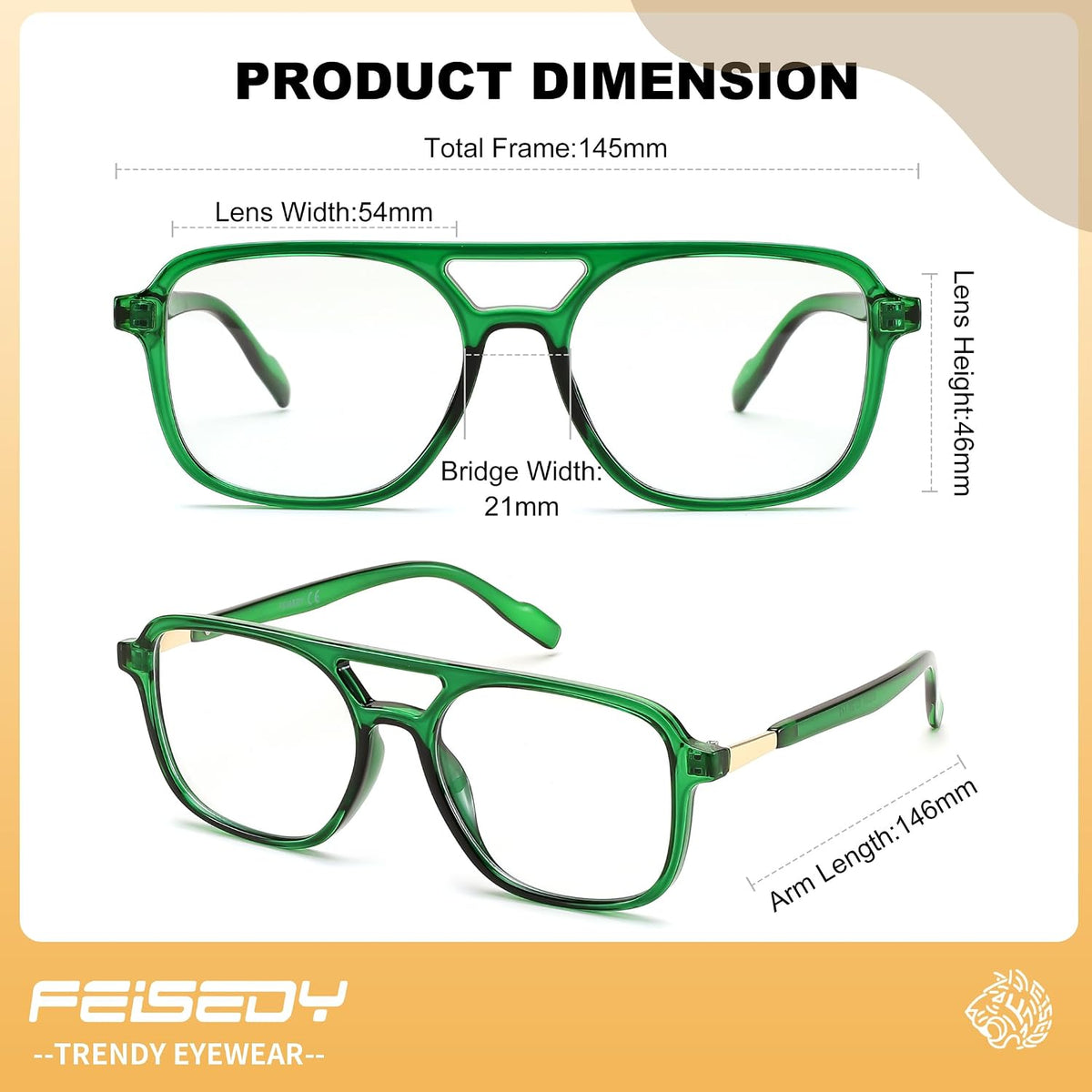 ÉÌƷͼƬ 56 | B0DPLTC8K6 | FEISEDY Vintage Square Blue Light Blocking Glasses Women Men 70s Flat Aviator Glasses Computer Anti Glare B0062