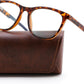 Matte Tortoise Frame / Navy Blue Legs / 51 Millimeters | B0DGPSY73H | FEISEDY TR90 Sports Lightweight Blue Light Glasses for Men B0232