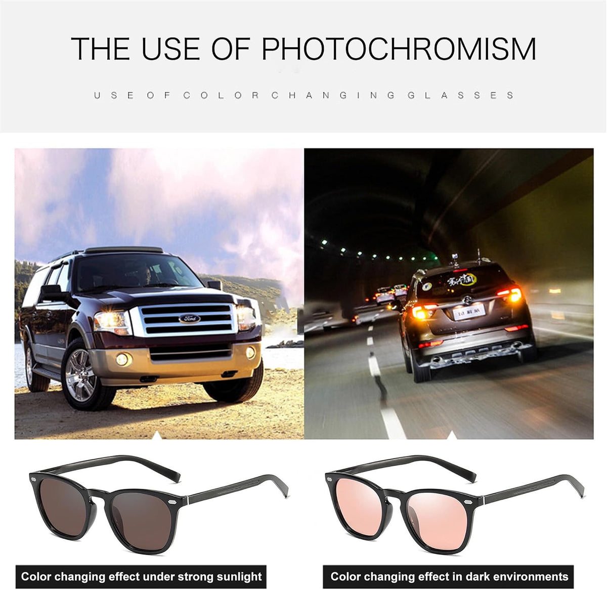 ÉÌƷͼƬ 3 | B09Y8T9BLR | FEISEDY Men Sunglasses, Driving Photochromic Polarized Sunglasses, Outdoor Sport Cycling Fishing UV400 B1062