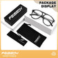 商品图片 5 | B0HCMPWV5X | FEISEDY Oversized Aviator Fashion Glasses for Women Men, Tortoise Trendy Eyeglasses, Retro Eyewear Frame for Daily Wear B0426