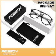 ÉÌƷͼƬ 5 | B0HCMPWV5X | FEISEDY Oversized Aviator Fashion Glasses for Women Men, Tortoise Trendy Eyeglasses, Retro Eyewear Frame for Daily Wear B0426