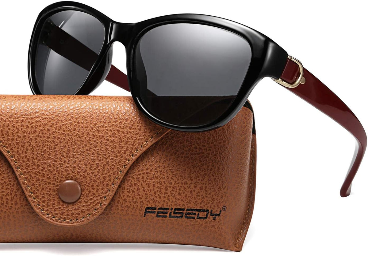 ÉÌƷͼƬ 13 | B07NXZ3WVF | FEISEDY Women Vintage Polarized Sunglasses Lady Elegant Cateye Sun Glasses B2476