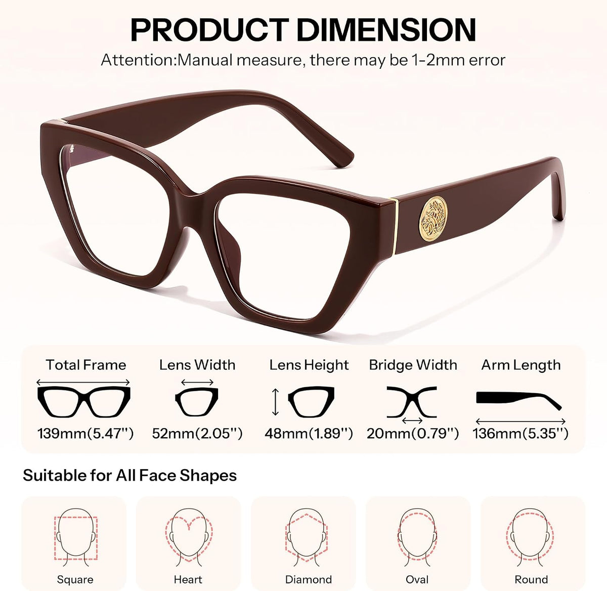 ÉÌƷͼƬ 20 | B0GQZ778YS | FEISEDY Women Cat Eye Blue Light Blocking Glasses for Women B0350
