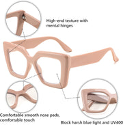 ÉÌƷͼƬ 20 | B0CSS4158B | FEISEDY Oversized Square Blue Light Blocking Glasses for Women Men Fashion Computer Glasses Reduce Eye Strain B0111
