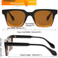 商品图片 19 | B0D7CC769X | FEISEDY Retro Square Sunglasses Women Men Trendy Rectangle Thick Frame Shades Classic Designer Sun Glasses B0198