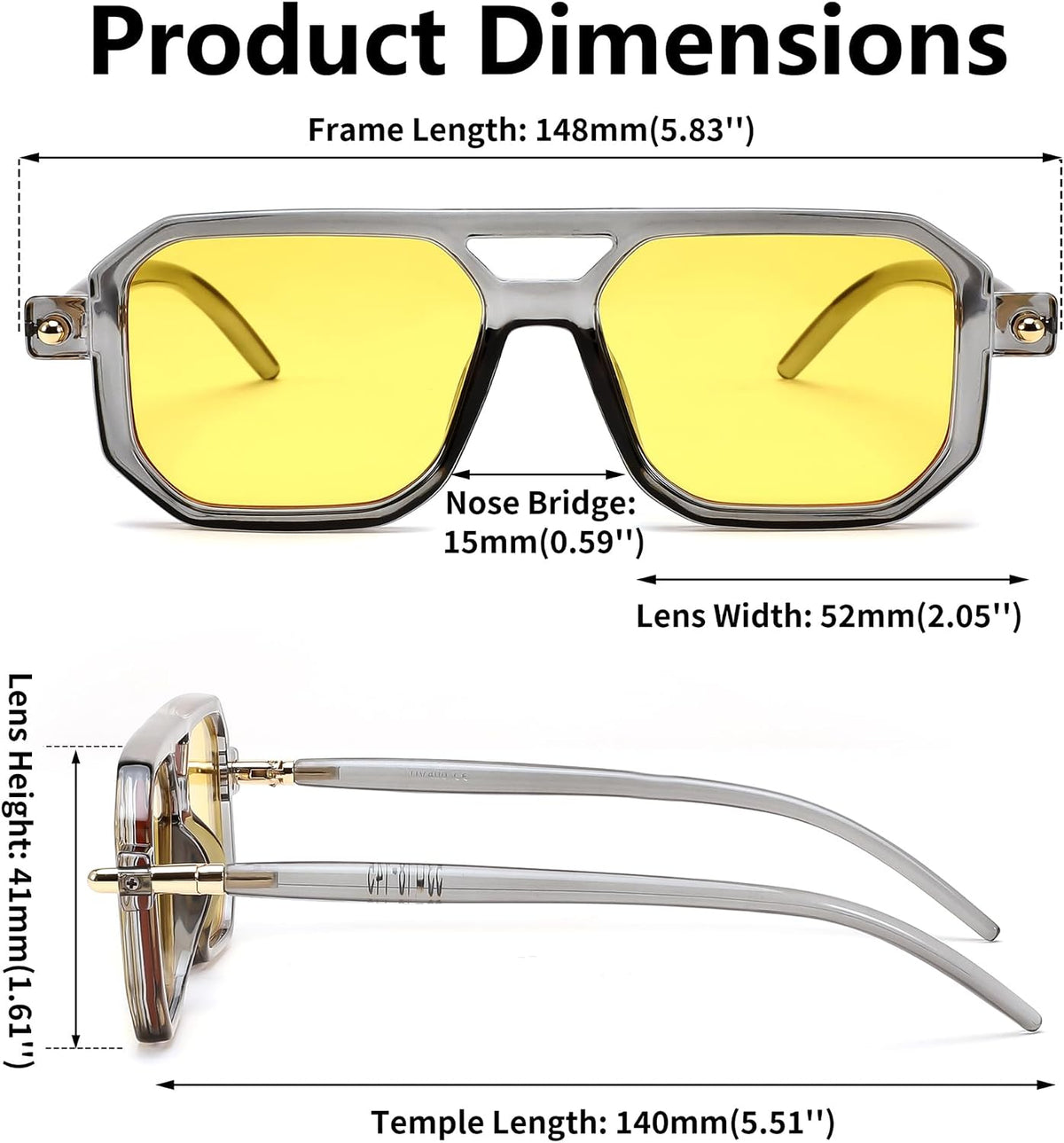 ÉÌƷͼƬ 114 | B09YTJ4FQZ | FEISEDY Vintage Square 70s Flat Aviator Sunglasses Women Men Classic Retro Stylish Frame UV400 Sunglasses B2622