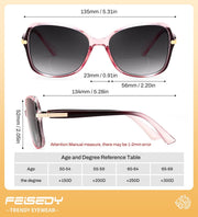 ÉÌƷͼƬ 5 | B0GT113NVN | FEISEDY Women Bifocal Sunglasses Reader UV400 Protection B0351
