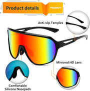 ÉÌƷͼƬ 10 | B0D5D4T92Q | FEISEDY Sports Sunglasses for Men and Women,Oversized One Piece Reflective Lens Cycling Sunglasses B0178