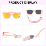 ÉÌƷͼƬ 10 | B0BQC69987 | FEISEDY Kids Polarized Sunglasses Toddler Sunglasses Flexible Frame with Strap for Baby Girls Boys Age 2-8 B2352