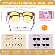 ÉÌƷͼƬ 94 | B0DS5D4WB4 | FEISEDY Sunglasses That Fit Over Glasses for Women Men UV400 B0269