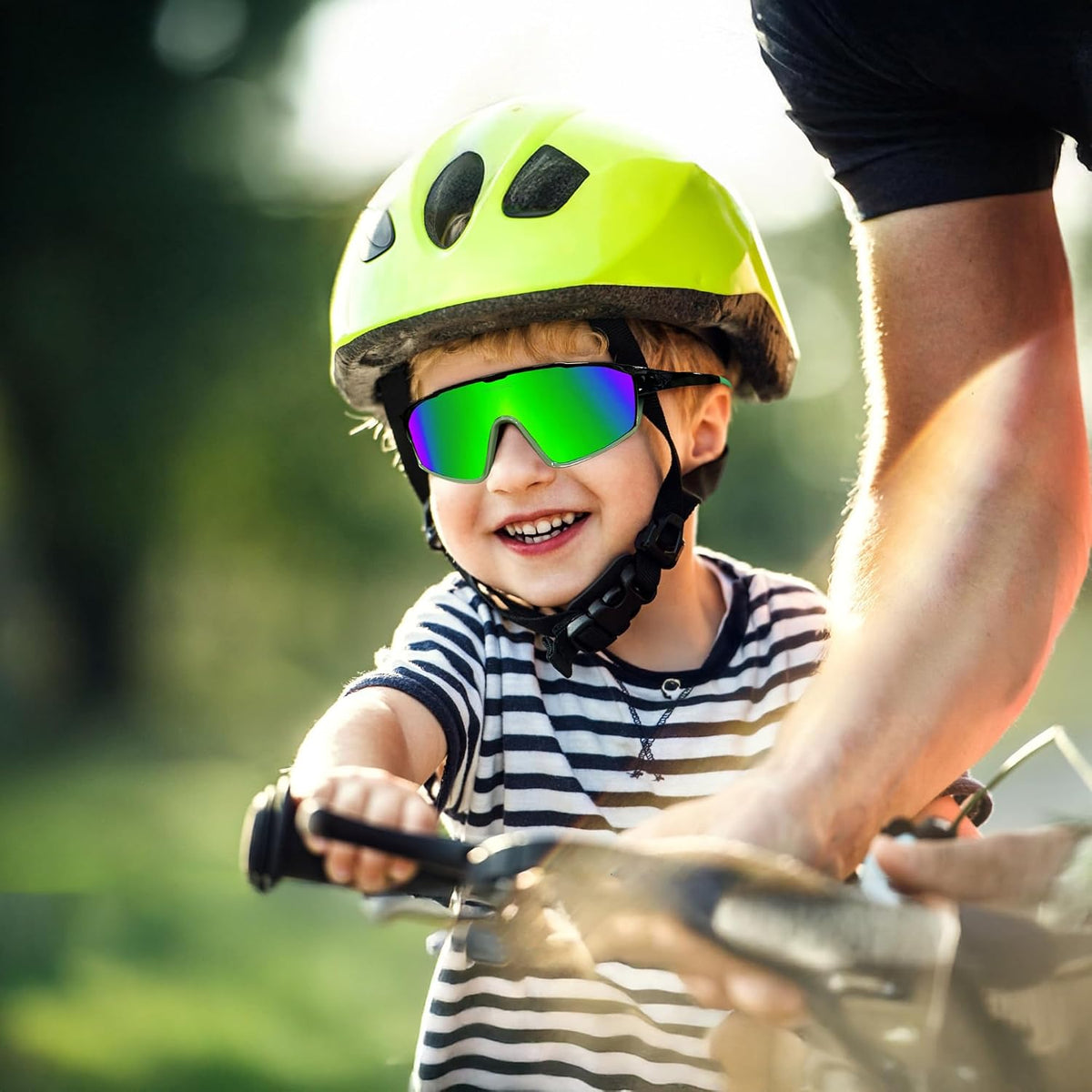 ÉÌƷͼƬ 24 | B0DFLMHFF6 | FEISEDY Kids Teens Baseball Polarized Sunglasses Lightweight TR90 Frame UV400 Sports Cycling Shades for Boys Girls B0186