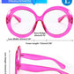 商品图片 16 | B0CQ26NQZS | FEISEDY Oversized Blue Light Blocking Glasses Women Men Retro Big Round Frame Eyewear Clear Lens Computer Glasses B2997