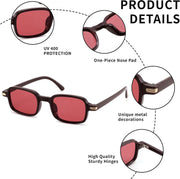 ÉÌƷͼƬ 12 | B0H1B921MS | FEISEDY Trendy Rectangle Sunglasses Womens Mens Narrow Square Shades B0449