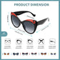 商品图片 6 | B095BQGNXV | FEISEDY Retro Funny Cateye Sunglasses Oversized Beard Design Personality Fashion Sun Glasses for Women Men B2769