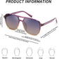 商品图片 81 | B09J8999GR | FEISEDY Retro Square Aviator Sunglasses Women Men 70s Vintage Trendy Plastic Frame Sun Glasses B2835