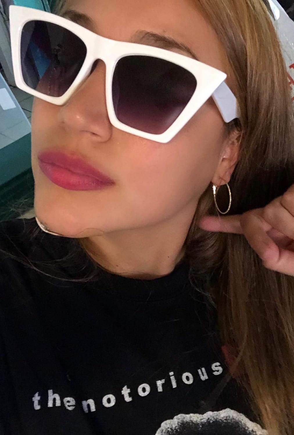 商品图片 109 | B0C5378735 | FEISEDY Vintage Square Cat Eye Sunglasses Women Trendy Cateye Sunglasses B2473