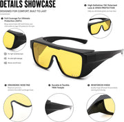 ÉÌƷͼƬ 5 | B0H2Z4Q1KM | FEISEDY Fit Over Glasses Polarized Sunglasses for Men Women B0456