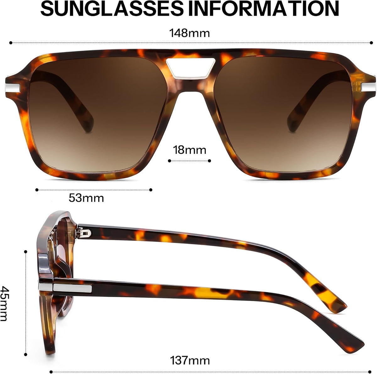 ÉÌƷͼƬ 17 | B0H1W78PMP | FEISEDY Retro Square Aviator Sunglasses Women Men 70s Trendy B0434