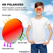 ÉÌƷͼƬ 81 | B07JZ18KMZ | FEISEDY Kids Polarized Sports Sunglasses, TR90 UV400 Baseball Cycling