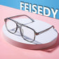 商品图片 83 | B0C6ZZXZ3F | FEISEDY Blue Light Glasses for Women Men Oversized Pilot Lightweight B2866