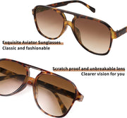 ÉÌƷͼƬ 13 | B0CB543WBD | FEISEDY Vintage Retro 70s Plastic Aviator Sunglasses Women Men Classic Large Squared Frame B2751