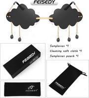 ÉÌƷͼƬ 52 | B09K7C4FB7 | FEISEDY Retro Dripping Cloud Shaped Tassel Sunglasses Rimless Women Funny Party Disco Eyewear B2834
